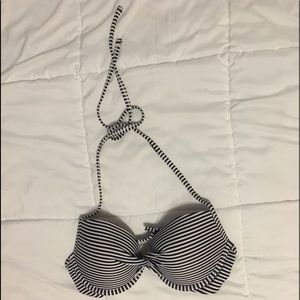 Striped Push-up Bikini Top